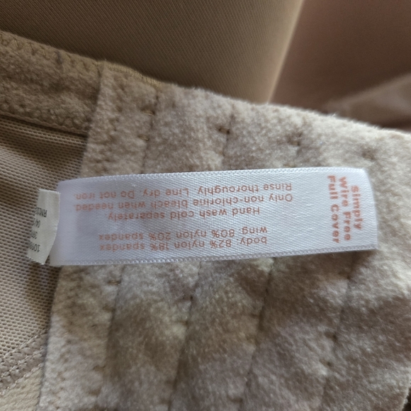 Cacique Lane Bryant Free Wire Full Coverage Tan Bra ~ 40F - Picture 9 of 10